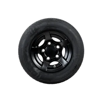 Alu kolo Zesílené kolo pro přívěs KENDA TYRE 195/55 R10C 98/96N HLINÍKOVÝ RÁFEK STARCO černý 6Jx10"H2 5x112 ET:-4