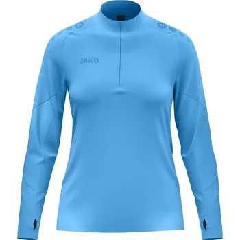 Dámská mikina JAKO Mikina kr. zip Light Flow dámská vel. S, nebesky modrá