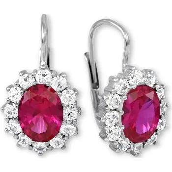 Náušnice Soliter Třpytivé stříbrné náušnice se zirkony 436 001 00483 0400700 + 2 měsíce na vrácení zboží