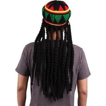 Pokrývka hlavy Pánská rasta čepice s dredy