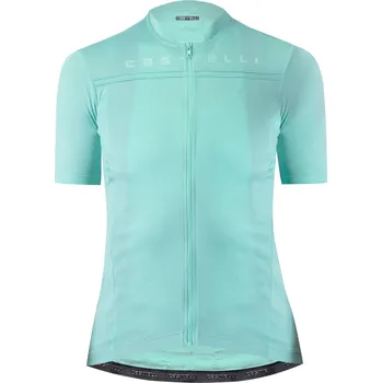 cyklistický dres CASTELLI - dámský dres Anima 4 tyrkysová M