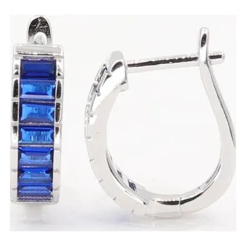 Náušnice Stříbrné náušnice s klasickým zapínáním