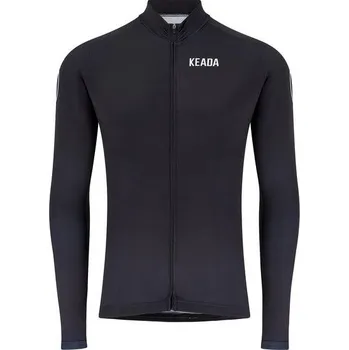 Pánské tričko KEADA SPORTS Pánský cyklistický dres Essential s dlouhým rukávem XL ČERNÁ