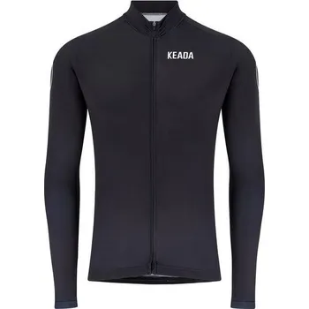 Pánské tričko KEADA SPORTS Pánský cyklistický dres Essential s dlouhým rukávem M ČERNÁ