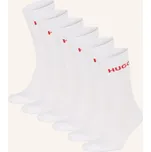 Hugo Pánská Ponožky, Sada 6 Párů, 100 white, 39