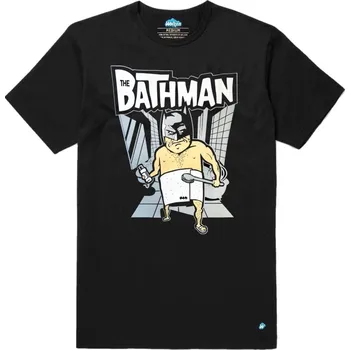 Pánské tričko Pánské tričko Koupelnový Batman "Bathman" (Skladem S-5XL) (Velikost: M, Barva: Černá)