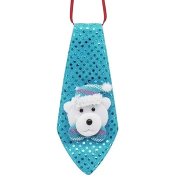 Vánoční dekorace Vánoční dekorativní kravata modrá