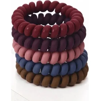 Matné gumičky do vlasů - 5 ks 1