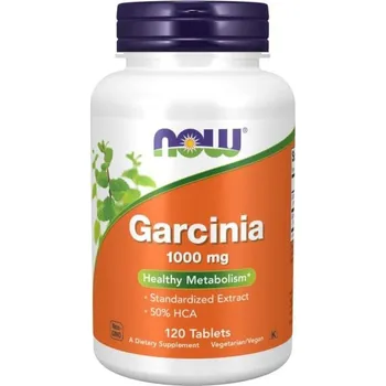 Spalovač tuku Garcinia 1000 mg - NOW Foods Tablety: 120 tab.