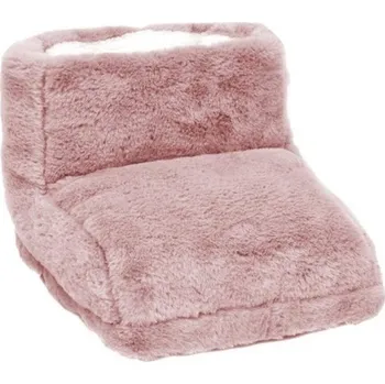 Vyhřívaná botaElektrický ohřívač nohou 35 x 30 x 21 cm USB vyhřívaný měkký vak 5V 10W Tři úrovně teploty Odnímatelný pratelný vnitřní ohřívač na chodidla, Vyhřívaná bota růžová