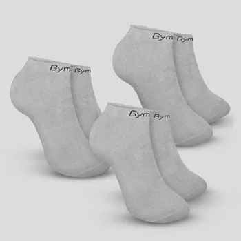 Pánské ponožky Ponožky Ankle Socks 3Pack Grey - GymBeam Velikost: L/XL, Barva: Šedá
