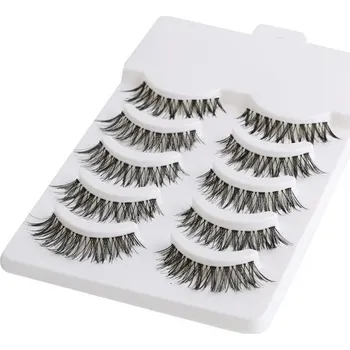 5 párů falešných nalepovacích řas Umělé prodlužovací řasy s objemem Sada dlouhých umělých řas 2