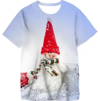 Dívčí tričko Dětské tričko s vánočním motivem T2552 4 A