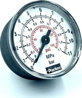 PRESSURE GAUGE 0-11 BAR LX60 Parker P6G-ERB2110