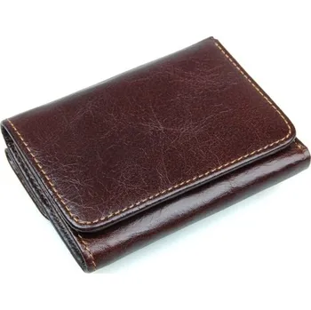 Peněženka Pánská kožená peněženka M652 tmavě hnědá