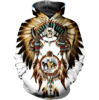 Pánská mikina Pánská mikina vlci L 1