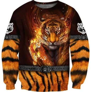 Pánská mikina Pánská mikina tygr F166 XXS