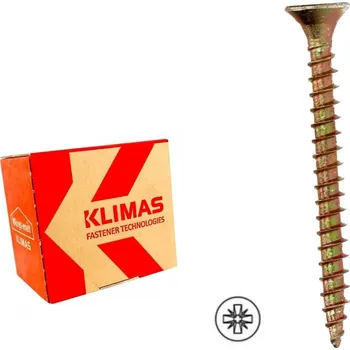 Vrut KLIMAS Wkret-met KMH Ø5 mm PZ-2 vrut do dřeva se zápustnou křížovou hlavou 60 mm - 200 ks