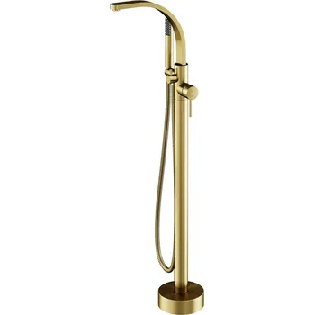 Vodovodní baterie Besco Volně stojící vanová baterie Decco I VB BG Zlatá kartáčovaná