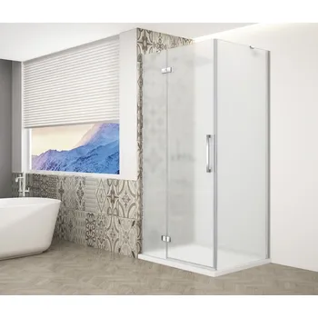 TRINITY CHROME obdélníkový sprchový kout 1200x900mm, matné sklo, levé