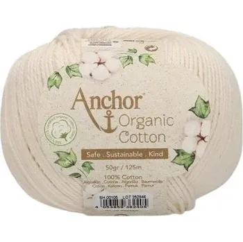 Příze Anchor Organic Cotton 00105 Pletací příze