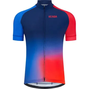 cyklistický dres KEADA SPORTS Dámský cyklistický dres s krátkým rukávem Jekyll One M MODRÁ|ČERVENÁ