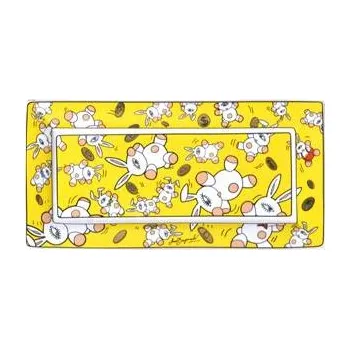 Goebel Miska Mauro Bergonzoli Magic Bunnies Gold 24.5 cm Goebel