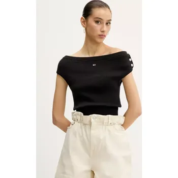 Dámský svetr Bavlněný svetr Tommy Jeans DW0DW20252 černá 99X, vel. XS