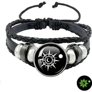 Náramek Měsíc/slunce náramek pro páry vintage styl | vícevrstvý náramek, kožený náramek - 21