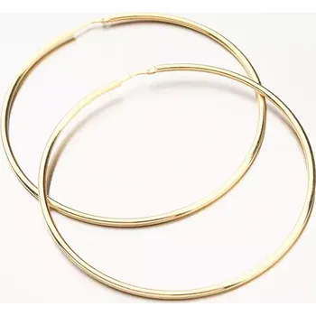 Náušnice Dámské náušnice stříbro 925 kruhy v barvě žlutého 65 mm E1403904-1234-SLX