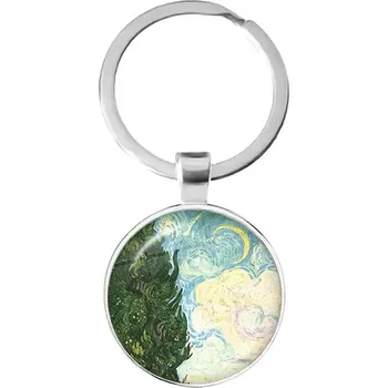 Klíčenka s motivem Van Gogh děl | stylová klíčenka, přívěsek na klíče - 19