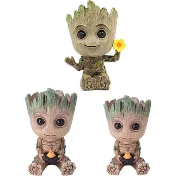 Květináč Květináč stromový muž groot pro děti i fanoušky | dekorace, květináč - Set-F