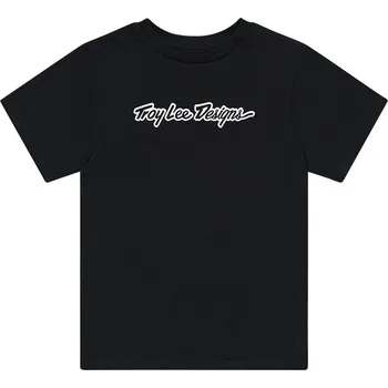 Dámské tričko tričko krátký rukáv dámské TROY LEE DESIGNS SIGNATURE BLACK (75391702) - S