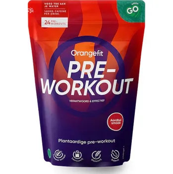 Anabolizér Orangefit Plant Pre-Workout 240 g Příchuť: jahoda