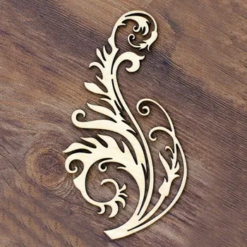 Vyřezávaná dekorace rostlina 12 ks