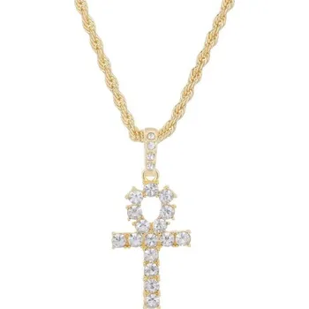 Náhrdelník Náhrdelník s křížem D390 zlatá 40 cm 2