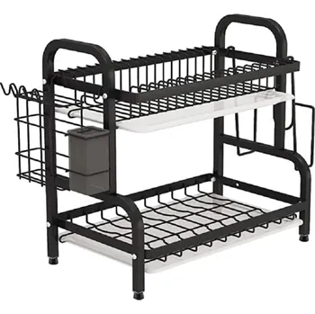 Stojan na víno Organizér na nádobí Odkapávač nádobí Kuchyňský organizér Stojan na nádobí 43 x 39 x 23,5 cm