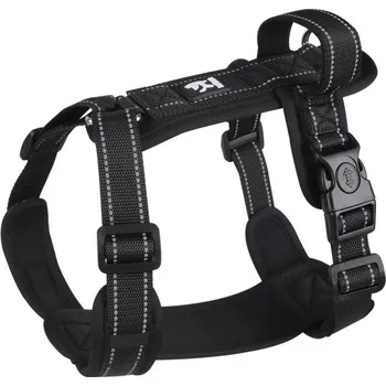 Obojek pro psa Postroj pro psy proti útěku Reflexní hrudní postroj pro malé a střední psy Potřeby pro venčení psů Lehké kšíry pro psy s držadlem 2,5 - 5 kg černá