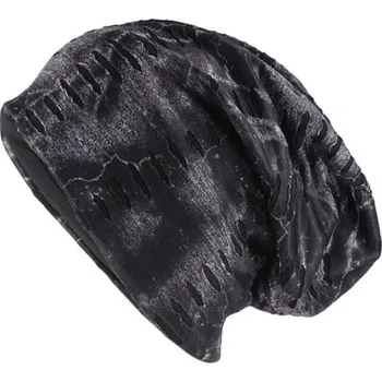 Čepice Pánská čepice s děrováním černá