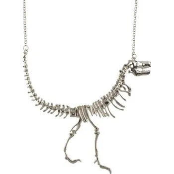 Šperk Náhrdelník s dinosaurem stříbrná