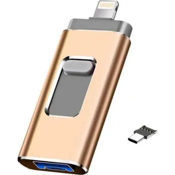 Ukládání dat Kovový OTG flash disk zlatá 4GB