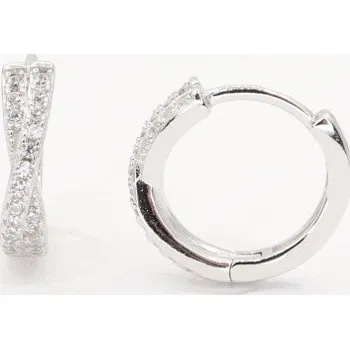 Náušnice Stříbrné náušnice kamenové kroužky