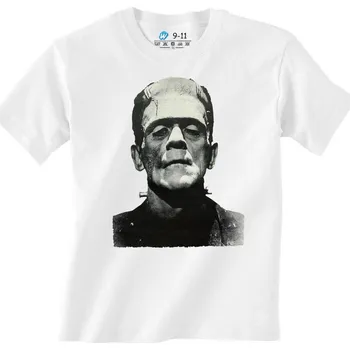 Chlapecké tričko Dětské tričko Frankenstein (Od 3 do 13 let) (Velikost: 7-8, Barva: Bílá)