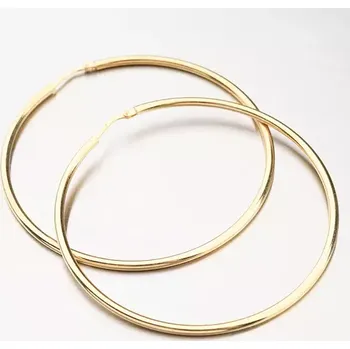 Náušnice Dámské náušnice stříbro 925 kruhy v barvě žlutého 55 mm E1403902-1234-SLX