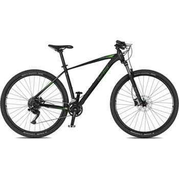 Horské kolo 4EVER Horské kolo FRONTBEE 29'' - model 2025 pearl black/green - L (19", 175-185 cm)