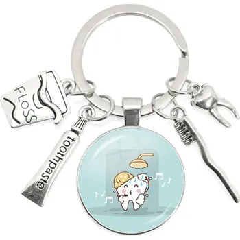 Roztomilá klíčenka nejen pro zubaře | klíčenka, dárek pro zubaře - 12