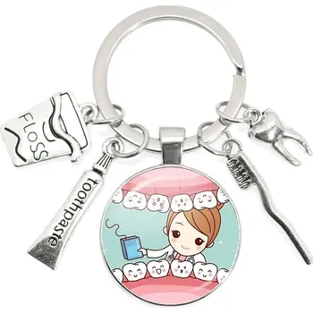 Roztomilá klíčenka nejen pro zubaře | klíčenka, dárek pro zubaře - 18