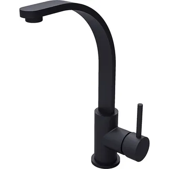 Vodovodní baterie Besco Umyvadlová baterie vysoká Decco I UBV B Černá mat