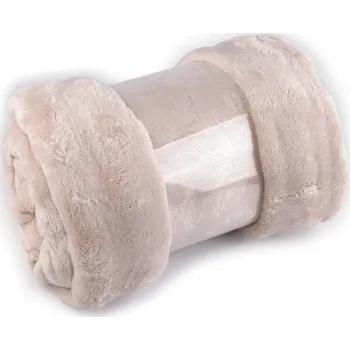 Deka bubble fleece 150x200 cm - 2 béžová světlá