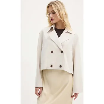 Dámský kabát Krátký trenčkot Theory O0709408 béžová 08X, vel. L